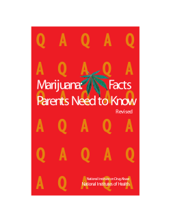Marijuana:         Facts Revised