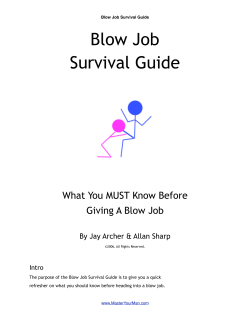 Blow Job Survival Guide What You MUST Know Before Giving A Blow Job