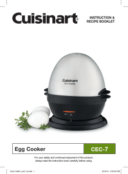 7 Egg Cooker CEC- INSTRUCTION &amp;