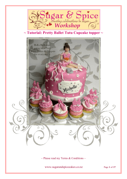 Workshop ~ Tutorial: Pretty Ballet Tutu Cupcake topper ~ www.sugarandspicecakes.co.nz