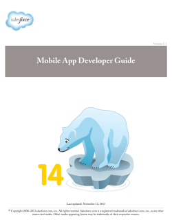 Mobile App Developer Guide