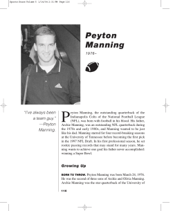 P O Peyton Manning