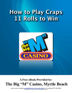 How to Play Craps 11 Rolls to Win