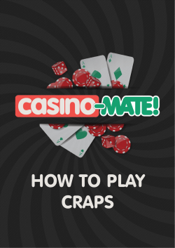 HOW TO PLAY CRAPS Take a burl then 01