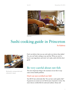 Sushi cooking guide in Princeton! So Kubota