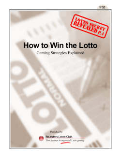 How to Win the Lotto REVEALED LOTTO SECRET p.4