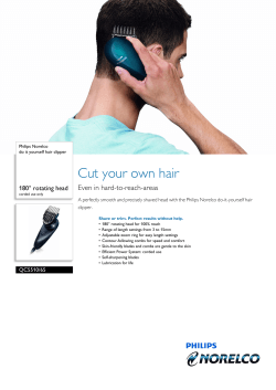 Cut your own hair Even in hard-to-reach-areas 180° rotating head
