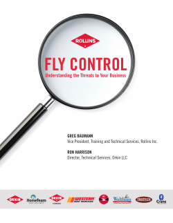 FLY CONTROL Understanding the Threats to Your Business GREG BAUMANN RON HARRISON