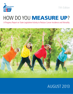 HOW DO YOU ? MEASURE UP AUGUST 2013