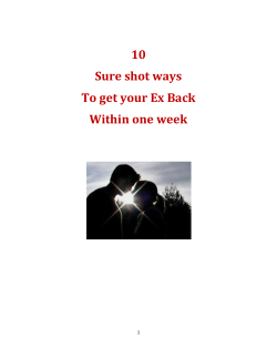 10 Sure shot ways To get your Ex Back Within one week