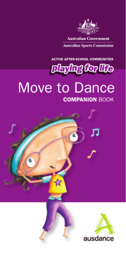 Move to Dance comPanion active after-school communities