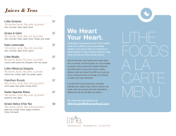 LITHE FOODS We Heart Your Heart.