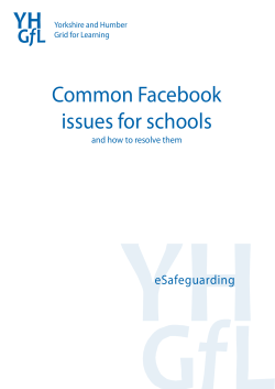 Common Facebook issues for schools eSafeguarding and how to resolve them