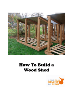 How To Build a Wood Shed