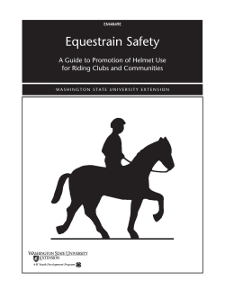 Equestrain Safety A Guide to Promotion of Helmet Use EM4849E