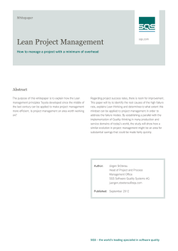 Lean Project Management Abstract Whitepaper