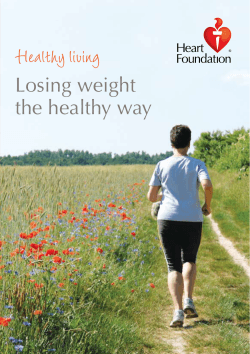 Healthy living Losing weight the healthy way Key	points	to	remember