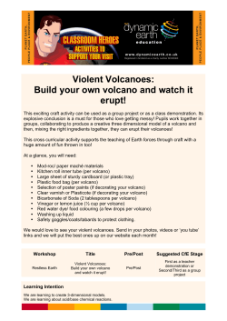 Violent Volcanoes: Build your own volcano and watch it erupt!