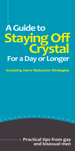 Staying Off Crystal A Guide to