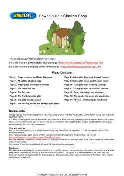 How to build a Chicken Coop