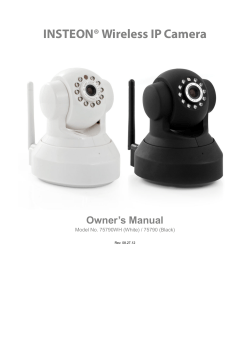 INSTEON® Wireless IP Camera  Owner’s Manual