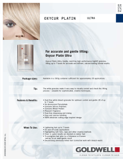 OXYCUR PLATIN For accurate and gentle lifting: oxycur platin ultra