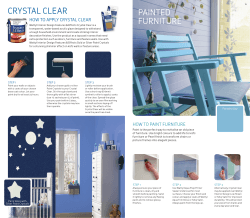 PAINTED FURNITURE CRYSTAL CLEAR HOW TO APPLY CRYSTAL CLEAR