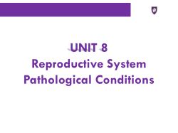 UNIT 8 Reproductive System Pathological Conditions