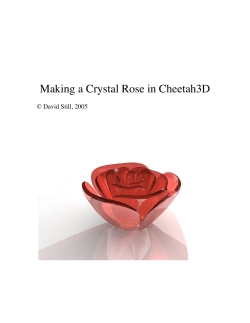 Making a Crystal Rose in Cheetah3D © David Still, 2005
