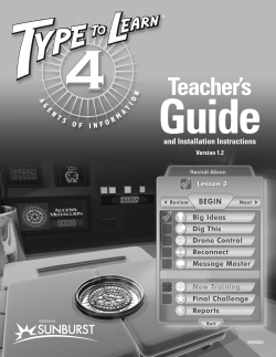 Guide Teacher’s and Installation Instructions Version 1.2