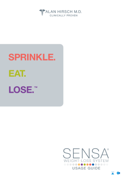sprinkle. eat. lose. ALAN HIRSCH M.D.