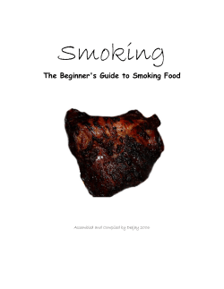 Smoking The Beginner's Guide to Smoking Food