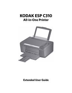 KODAK ESP C310  All-in-One Printer Extended User Guide