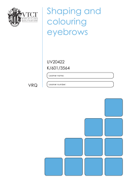 Shaping and colouring eyebrows UV20422