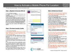 How to Activate a Mobile Phone For Location