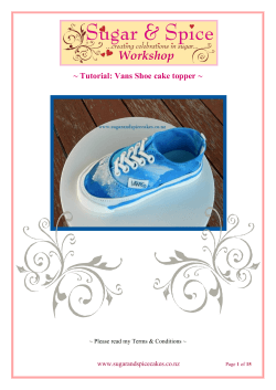 Workshop ~ Tutorial: Vans Shoe cake topper ~ www.sugarandspicecakes.co.nz
