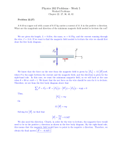 Physics 202 Problems - Week 5 Worked Problems