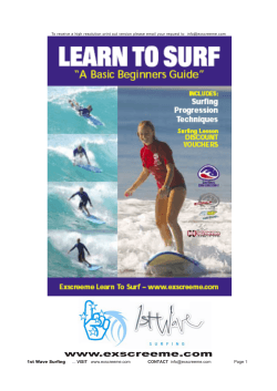 LEARN LEARN T T TO SURF