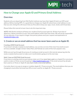 How to Change your Apple ID and Primary Email Address Overview