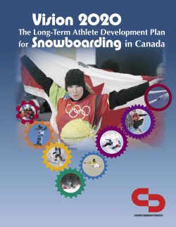 in Canada The Long-Term Athlete Development Plan for
