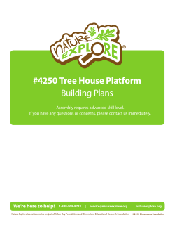 ® #4250 Tree House Platform Building Plans