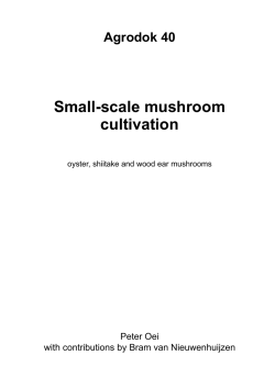 Small-scale mushroom cultivation Agrodok 40 Peter Oei