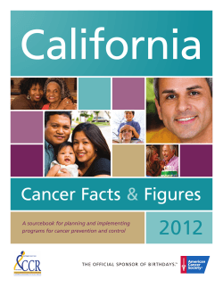 California 2012 Cancer Facts Figures