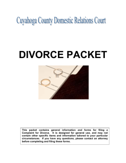 DIVORCE PACKET