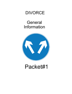 Packet#1 DIVORCE General Information