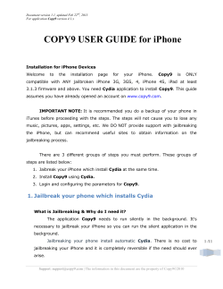 COPY9 USER GUIDE for iPhone