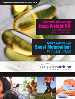 Keep Weight Off Boost Metabolism In 7 Easy Steps! Women’s Health Tip: