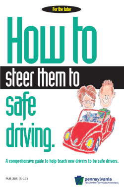 How to safe driving. steer them to