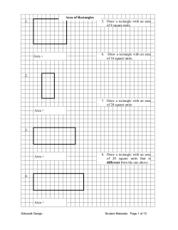 1. 5.  Draw a rectangle with an area