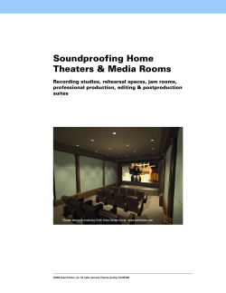 Soundproofing Home Theaters &amp; Media Rooms
